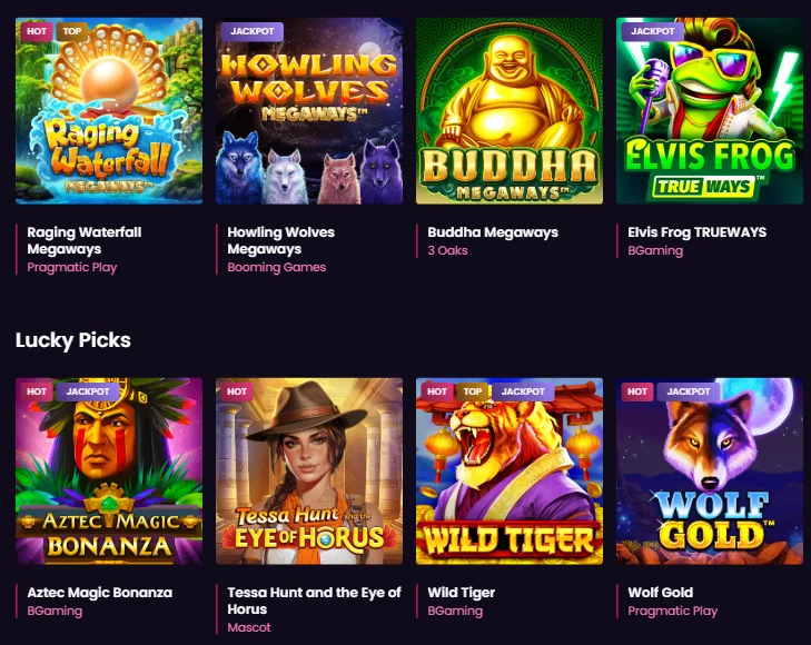 Catalogue of Vegas Now Casino Pokies
