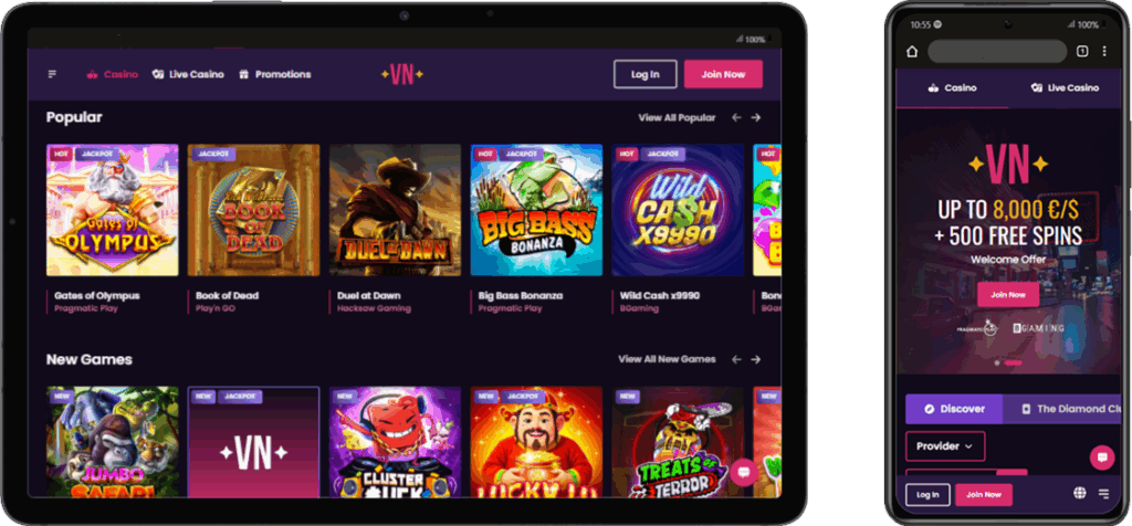 Vegas Now Casino App for Android Phones and Tablets