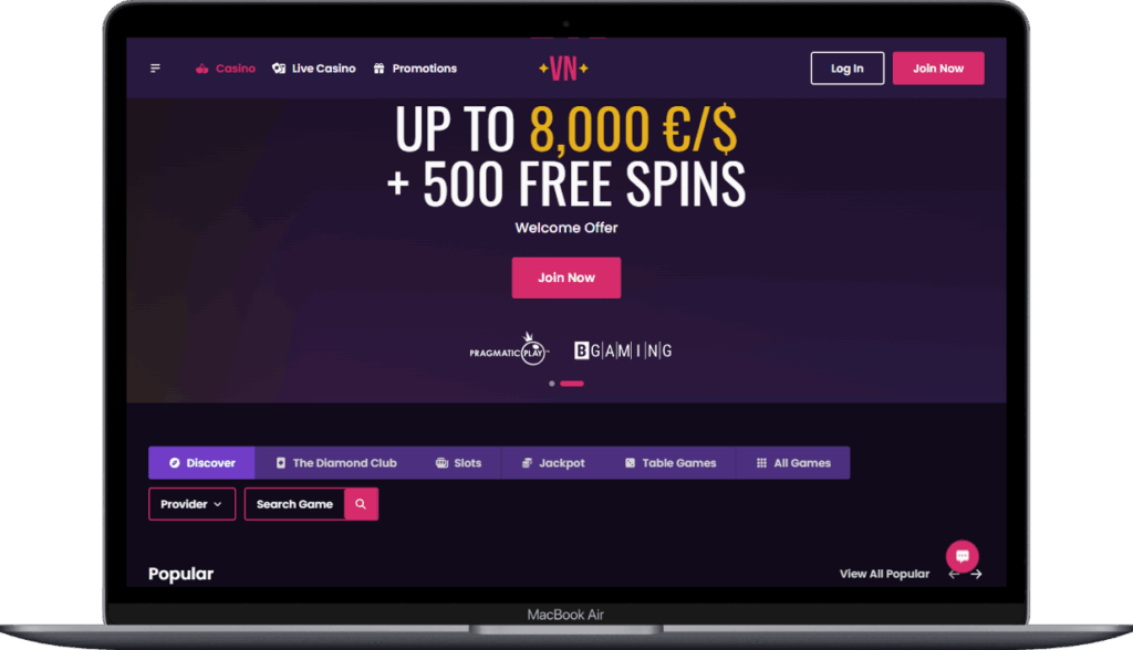 VegasNow Casino App for Mac