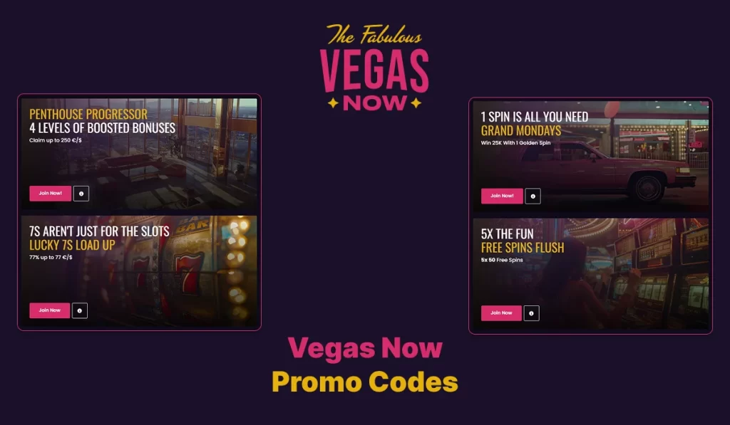 Vegas Now Promo Codes